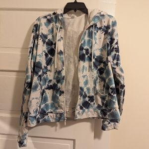 Old Navy tie dye zip hoodie